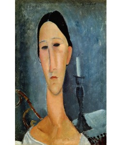 Amedeo Modigliani, Hanka Zborowska with a Candlestick, 1919