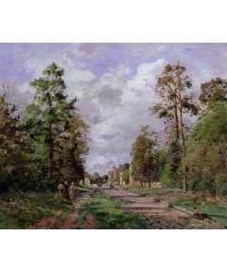 Camille Pissarro, The road to Louveciennes at the edge of the wood, 1871