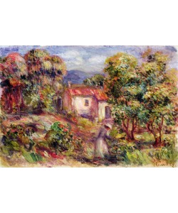 Pierre-Auguste Renoir, Woman picking Flowers in the Garden of Les Colettes at Cagnes, 1912