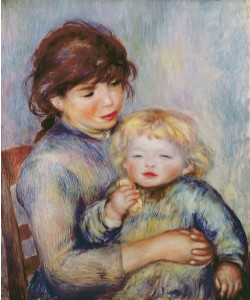Pierre-Auguste Renoir, Maternity, or Child with a biscuit, 1887