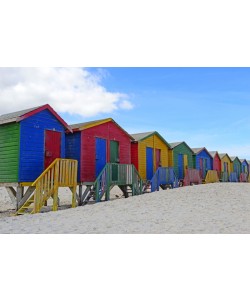 Hady Khandani, BRIGHT COLORED BEACH HOUSES - MUIZENBERG - SOUTH AFRICA 05