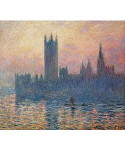 Claude Monet, Das Parlament in London bei Sonnenuntergang