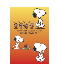 Peanuts, Cookies following Snoopy around