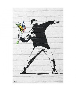 Banksy, Throwing Flowers