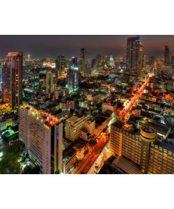 Hady Khandani, HDR - SUNSET IN BANGKOK - SILOM ROAD - THAILAND 07