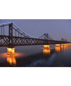 Hady Khandani, ILLUMINATED SINO-KOREAN FRIENDSHIP BRIDGE OVER YALU RIVER BETWEEN CHINA AND NORTH KOREA - DANDONG 1