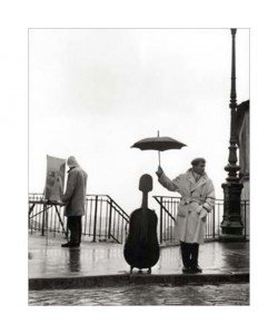 Robert Doisneau, Ein Musiker im Regen