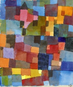 Leinwandbild Paul Klee - Raumarchitektur