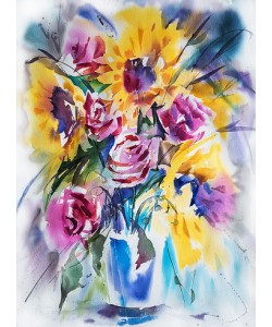 Werner Maier, Sonnenblumenstrauß