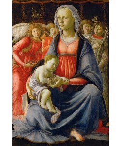 Sandro Botticelli, Maria mit Kind und fünf Engeln 