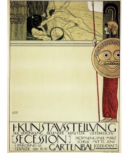 Gustav Klimt, Plakat für die Ausstellung der I. Secession 