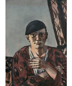 Max Beckmann, Selbstbildnis mit schwarzer Kappe