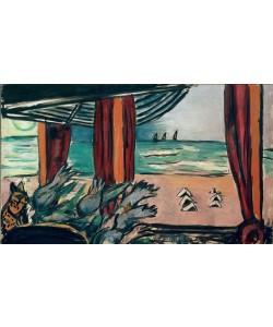 Max Beckmann, Nordseelandschaft mit Zelten