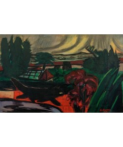 Max Beckmann, Abendlicher Garten im Gewitter