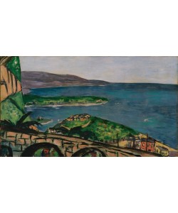 Max Beckmann, Blick auf Cap Martin, blau