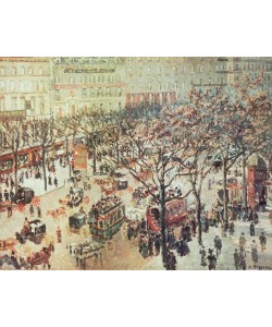 Camille Pissarro, Boulevard des Italiens im Morgenlicht