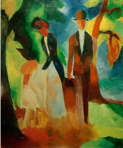 August Macke, Leute am blauen See