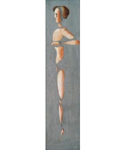 Oskar Schlemmer, Folkwang-Zyklus: Einzelfigur, Figur auf grauem Grund