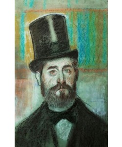 Edgar Degas, Mann mit Zylinder