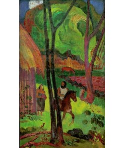 Paul Gauguin, Cavalier devant la case