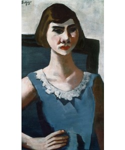 Max Beckmann, Bildnis Quappi in Blau
