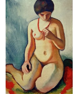 August Macke, Akt mit Korallenkette