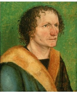 Albrecht Dürer, Bildnis eines Mannes vor grünem Hintergrund