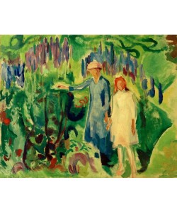 Edvard Munch, Mutter und Tochter im Garten