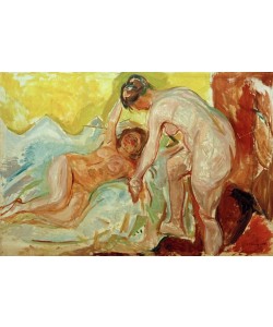 Edvard Munch, Zwei Frauen, liegend und stehend