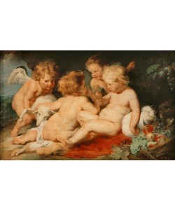 Peter Paul Rubens, Christuskind mit Johannesknaben und zwei Engeln