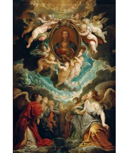 Peter Paul Rubens, Das Gnadenbild der Madonna della Vallicella, von Engeln ver