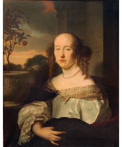 Arie de Vois, Bildnis einer Dame, halbe Figur nach links
