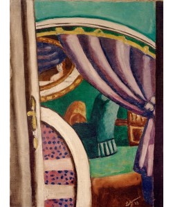 Max Beckmann, Interieur violett (Der grüne Sessel)