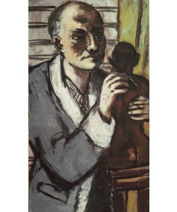 Max Beckmann, Selbstbildnis mit grauem Schlafrock