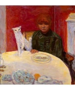 Pierre Bonnard, La Femme au chat ou le chat exigeant