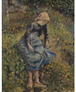 Camille Pissarro, eune Fille a la Baguette