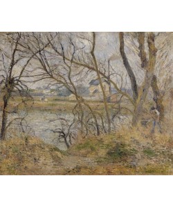 Camille Pissarro, Bords de l’Oise, pres de Pontoise, temps gris