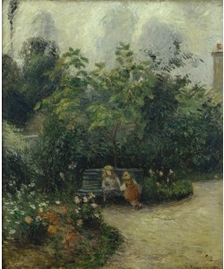 Camille Pissarro, Ecke im Garten in L’Hermitage