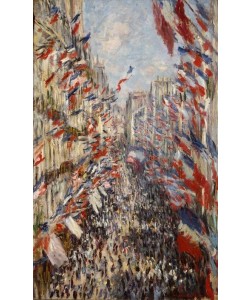 Claude Monet, La rue Montorgeuil, à Paris. Fête du 30 juin 1878