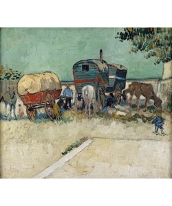 Vincent van Gogh, Zigeunerlager mit Pferdewagen