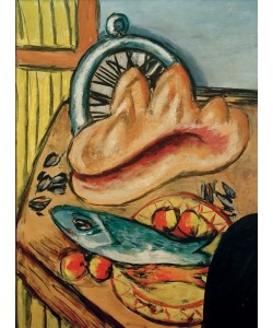 Max Beckmann, Stillleben mit Fisch und Muschel