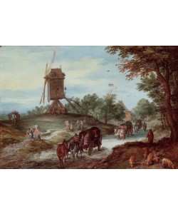 Jan Brueghel der Ältere, Die überschwemmte Landstraße