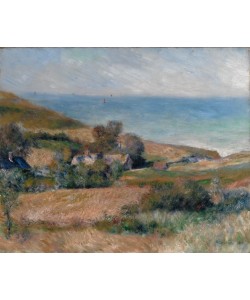 Pierre-Auguste Renoir, Blick auf die Seeküste nahe Wargemont in der Normandie