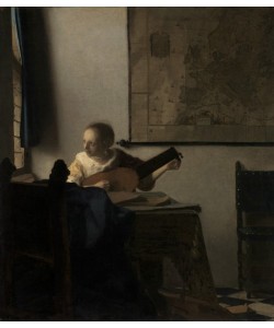 Jan Vermeer, Frau mit einer Laute