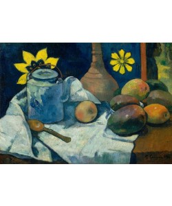 Paul Gauguin, Stillleben mit Teekanne und Obst