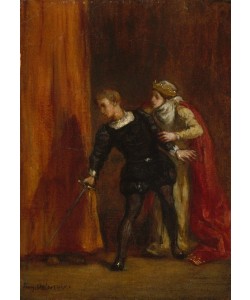 Eugene Delacroix, Hamlet und seine Mutter