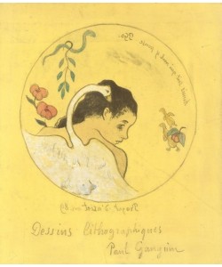 Paul Gauguin, ("Leda") Design for a Plate
