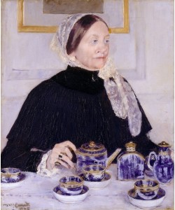 Mary Cassatt, Dame am Teetisch