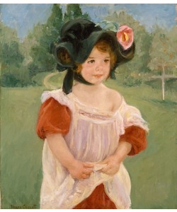 Mary Cassatt, Frühling: Margot steht in einem Garten (Fillette dans un jardin)