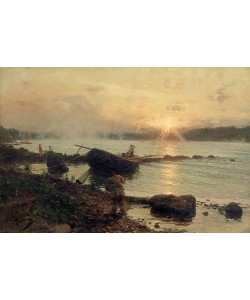 Ilja Jefimowitsch, An der westlichen Dwina. Sonnenaufgang 